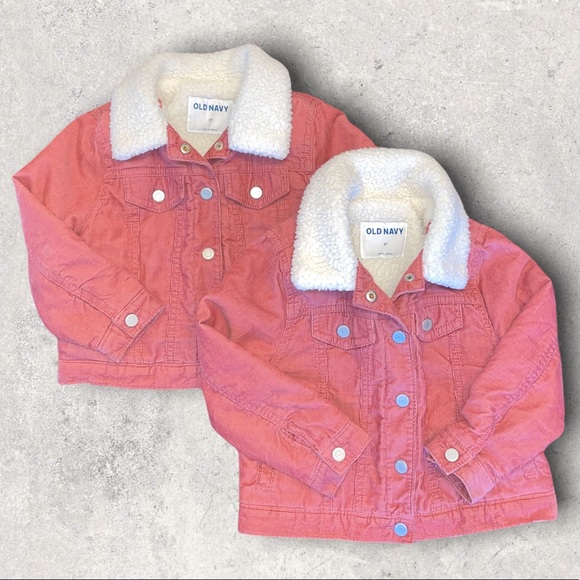 Girls Old Navy Sherpa-Lined Corduroy Jacket, 3T (priced individually) - Picture 7 of 9